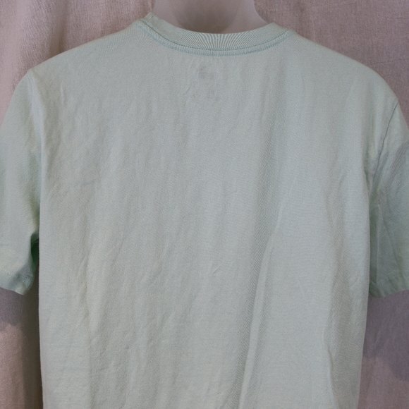 Puma Pastel Green Seafoam Mint Logo T-Shirt Unisex Medium Sporty Casual - Picture 6 of 9